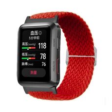 Per Huawei Watch D cinturino regolabile in nylon intrecciato (rosso)