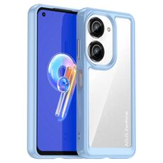 Custodia per telefono in TPU ibrido acrilico serie colorata per Asus Zenfone 10 (blu)