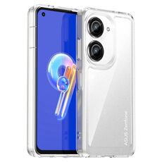 Per Asus Zenfone 10 Custodia per telefono ibrida in TPU acrilico serie colorata (trasparente)