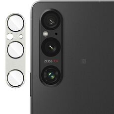 Per Sony Xperia 1 V IMAK Metal Armor Premium Pellicola protettiva per fotocamera (Argento)