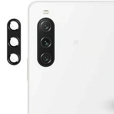 Per Sony Xperia 10 V IMAK Metal Armor Premium Pellicola protettiva per fotocamera (nero)
