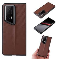 Per Honor Magic V2 RSR Porsche Design Custodia in pelle PU per PC (marrone)
