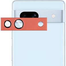Per Google Pixel 7a IMAK Metal Armor Premium Pellicola protettiva per fotocamera (rosso)