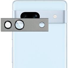 Per Google Pixel 7a IMAK Metal Armor Premium Pellicola protettiva per fotocamera (grigio)