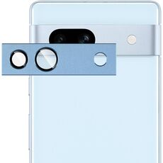 Per Google Pixel 7a IMAK Metal Armor Premium Pellicola protettiva per fotocamera (blu)