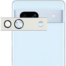 Per Google Pixel 7a IMAK Metal Armor Premium Pellicola protettiva per fotocamera (Argento)