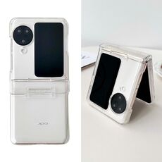 Per OPPO Find N3 Flip Skin Feel PC Custodia antiurto a copertura totale (trasparente)