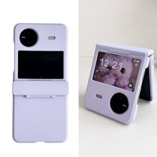 Custodia per telefono antiurto a copertura totale per vivo X Flip Skin Feel PC (viola)