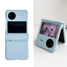 Per vivo X Flip Skin Feel PC Custodia antiurto a copertura totale (azzurro)