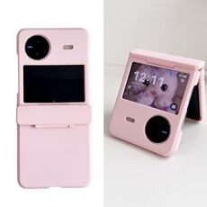 Per vivo X Flip Skin Feel PC Custodia antiurto a copertura totale (rosa)