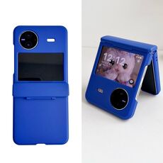 Per vivo X Flip Skin Feel PC Custodia antiurto a copertura totale (blu)