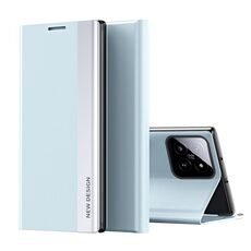 Per Xiaomi 14 Pro Custodia per telefono in pelle ad adsorbimento elettrolitico laterale (blu)