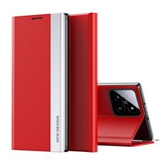 Per Xiaomi 14 Pro Custodia per telefono in pelle ad adsorbimento elettrolitico laterale (rossa)