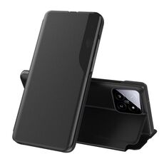 Custodia per telefono in pelle con supporto a vibrazione per Xiaomi 14 Pro (nero)