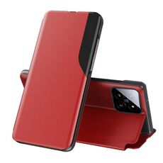 Custodia per telefono in pelle con supporto a vibrazione per Xiaomi 14 Pro (rosso)