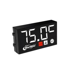 Voltmetro digitale compatto con display a LED, specifica: temperatura dell'acqua 2 in 1 bianca