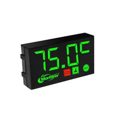 Voltmetro digitale compatto con display a LED, specifica: temperatura dell'acqua 2 in 1 verde