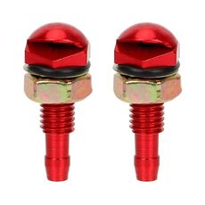 Ugello con cappuccio in alluminio per spruzzatore per lavavetri per autoveicoli, 2 pezzi/set (rosso)