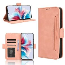 Custodia per telefono in pelle con texture di vitello per OPPO Reno11 F 5G / F25 Pro 5G (rosa)
