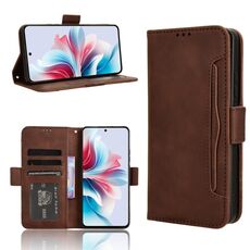Per OPPO Reno11 F 5G / F25 Pro 5G Custodia per cellulare in pelle con texture di vitello e slot per schede (marrone)