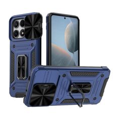Per Xiaomi Redmi K70E 5G Camshield Robot Custodia per PC ibrida in TPU (blu)