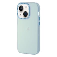 Per iPhone 14 Plus Custodia per telefono a colori trasparente serie TGVIS Grace (azzurro)