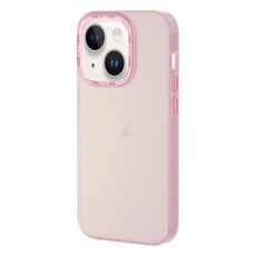 Per iPhone 14 Custodia per telefono a colori trasparente serie TGVIS Grace (rosa)