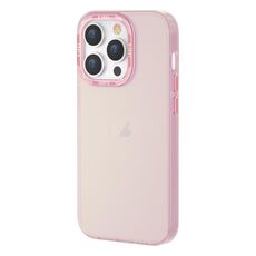 Custodia per telefono a colori trasparente per iPhone 14 Pro serie TGVIS Grace (rosa)