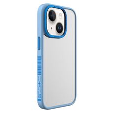 Per iPhone 14 Custodia per telefono con cornice moda TGVIS Vibrant Series (blu)