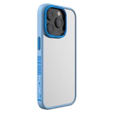 Custodia per telefono con cornice moda TGVIS Vibrant Series per iPhone 14 Pro (blu)