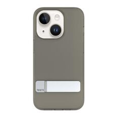 Per iPhone 14 Plus Custodia per telefono pieghevole con supporto serie TGVIS Stand (marrone freddo)