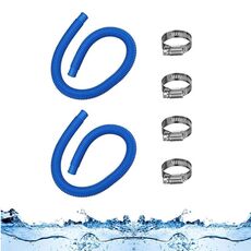 Per sostituzione pompa filtro piscina Intex 2 tubi 4 morsetti blu