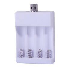 Caricabatteria USB veloce a 4 slot Batteria ricaricabile AA/AAA Scatola di ricarica universale a quattro slot, modello: plug-in diretto