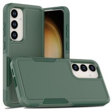 Per Samsung Galaxy S24+ 5G 2 in 1 PC + custodia per telefono in TPU (verde scuro)
