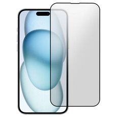 Per iPhone 15 TGVIS AG Pellicola in vetro temperato a schermo intero opaco 2.5D 9H