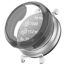 Per Garmin Lily 2 Half Pack Custodia protettiva per orologio in TPU cava (nero trasparente)