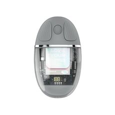 Mouse ZGA colorato trasparente dual mode wireless 2.4G + Bluetooth 5.0 (grigio)