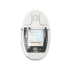 Mouse ZGA colorato trasparente dual mode wireless 2.4G + Bluetooth 5.0 (bianco crema)