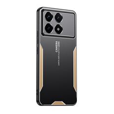Per Xiaomi Redmi K70 Pro Blade Series Custodia per telefono ibrida in metallo TPU (oro)