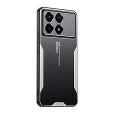 Per Xiaomi Redmi K70 Pro Blade Series Custodia per telefono ibrida in metallo TPU (argento)