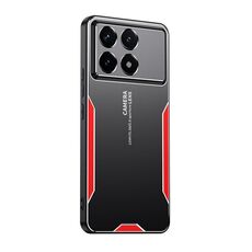Custodia per telefono ibrida in metallo TPU per Xiaomi Redmi K70 Pro Blade Series (rossa)