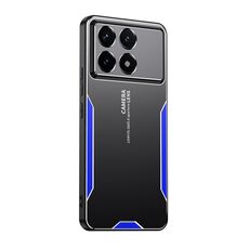 Per Xiaomi Redmi K70 Pro Blade Series Custodia per telefono ibrida in metallo TPU (blu)