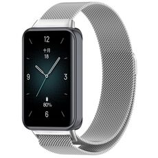 Cinturino per orologio in maglia di acciaio magnetico For Honor Band 9 Milan (argento)