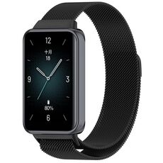Cinturino per orologio in maglia di acciaio magnetico Milan per Honor Band 9 (nero)