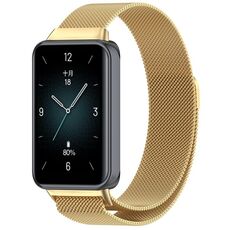Cinturino per orologio in maglia di acciaio magnetico For Honor Band 9 Milan (oro)
