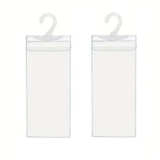 2 pezzi in PVC trasparente con gancio per borsa per cartello per disabili, cartello per parcheggio (29,5x12,7x0,4 mm)