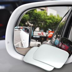 Specchietto retrovisore per punti ciechi regolabile senza bordi ad alta definizione per auto, forma: 073 quadrato