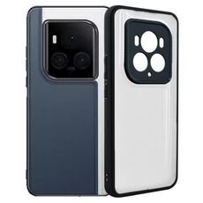 Per Honor Magic6 Ultimate glassato TPU + custodia per telefono PC trasparente (nera)