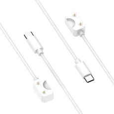 Cavo di ricarica per smartwatch stile ufficiale Samsung Galaxy Fit 3, lunghezza: 55 cm, porta: USB-C / Type-C (bianco)