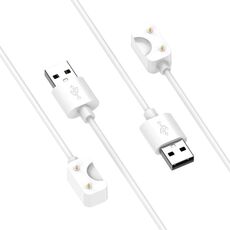 Cavo di ricarica per smartwatch stile ufficiale Samsung Galaxy Fit 3, lunghezza: 55 cm, porta: USB-A (bianco)
